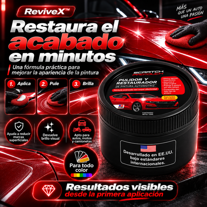 ReviveX™ — Pulidor y Restaurador de Pintura Automotriz