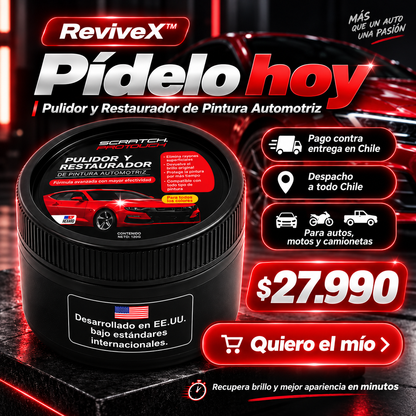 ReviveX™ — Pulidor y Restaurador de Pintura Automotriz